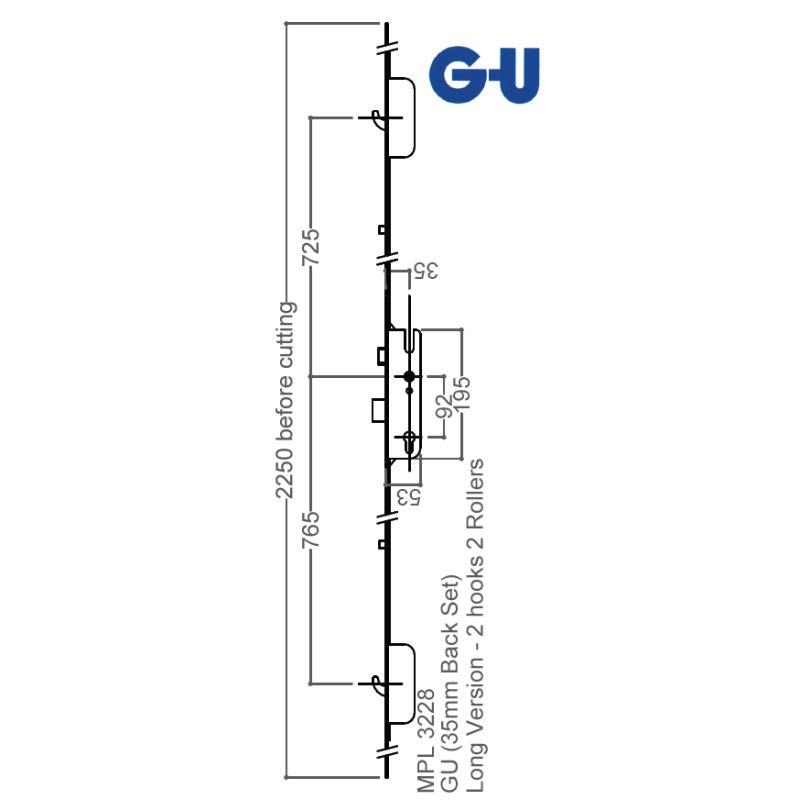 gu-2-hook-2-roller-35mm-backset-long-version-multi-point-door-lock-with
